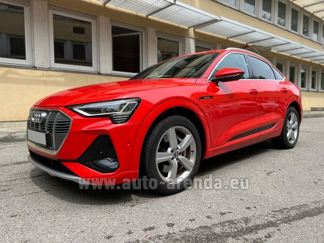 Rental Audi e-tron 55 quattro S Line (electric car) in Porto