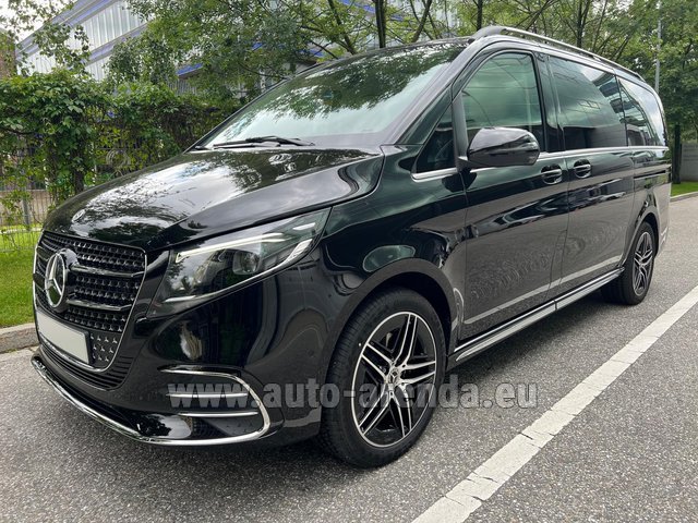 Rental Mercedes-Benz V-Class (Viano) V300d Long AMG Equipment (Model 2024, 1+7 pax, Panoramic roof, Automatic doors) in Portimao
