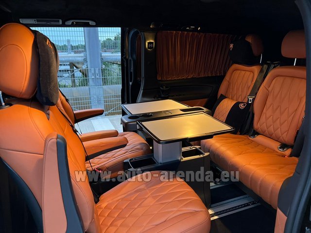Rental Mercedes-Benz V300d 4Matic VIP/TV/WALL EXTRA LONG (2+5 pax) AMG equipment in Lisbon Portela airport